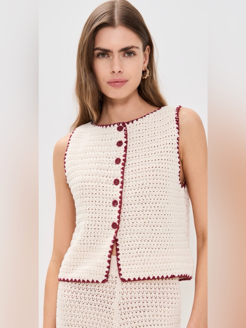 VRG GRL Stella Crotchet Vest